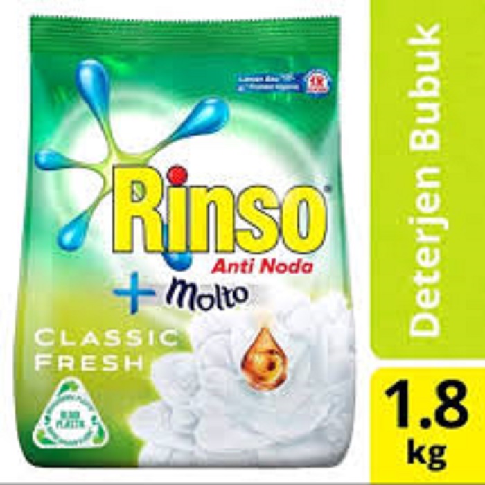 Rinso Molto Deterjen Bubuk Classic Fresh 1.8kg